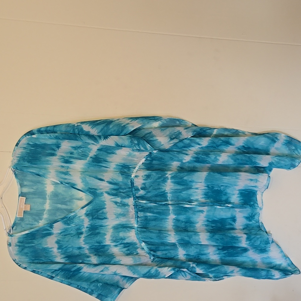 Michael KORS Blue Tie-Dye Kaftan